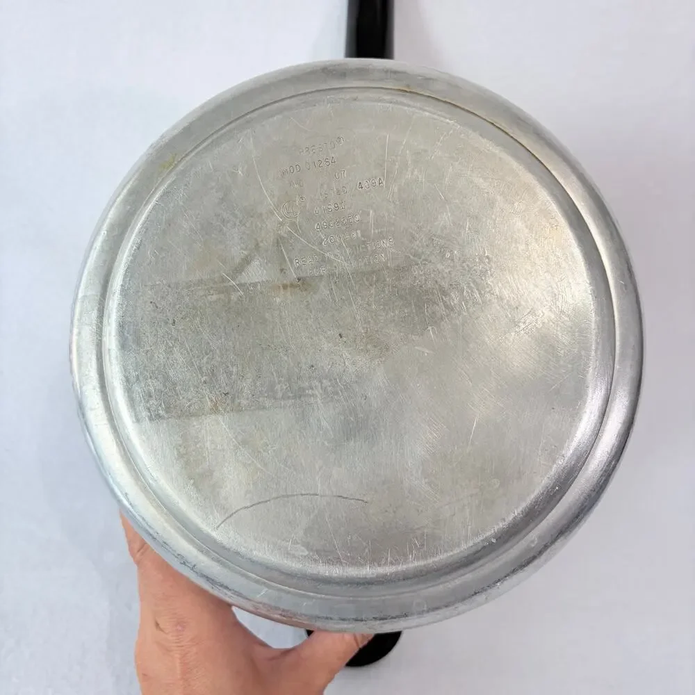 Presto Pressure Cooker Canner 6 Quart Aluminum Rack Gasket Weight Vintage